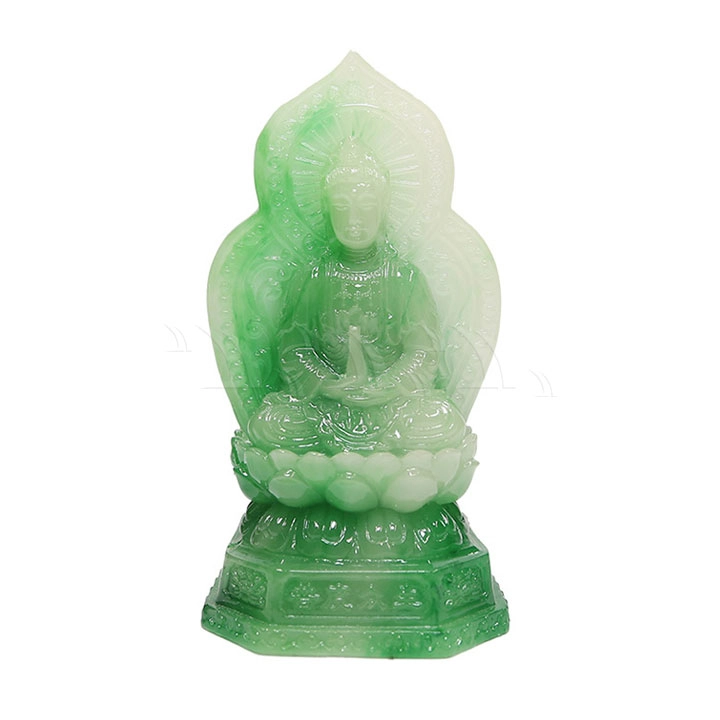 Tượng phật Quan Âm cẩm thạch - Ảnh 1