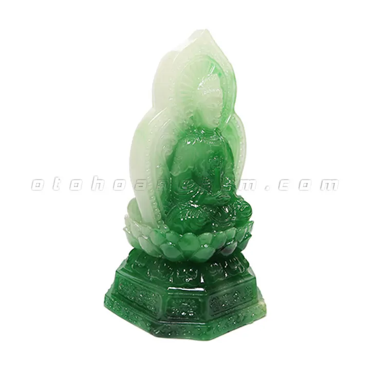 Tượng phật Quan Âm cẩm thạch - Ảnh 2