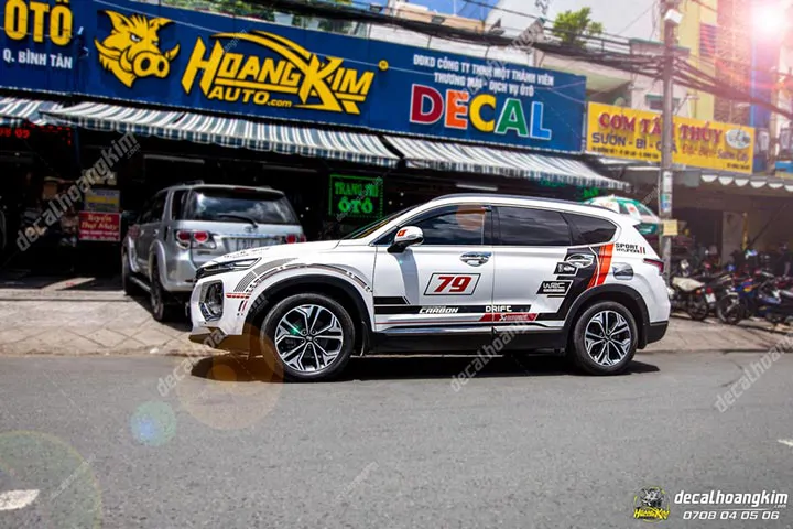 Tem Xe Hyundai Santafe - HSA015 - Ảnh 1