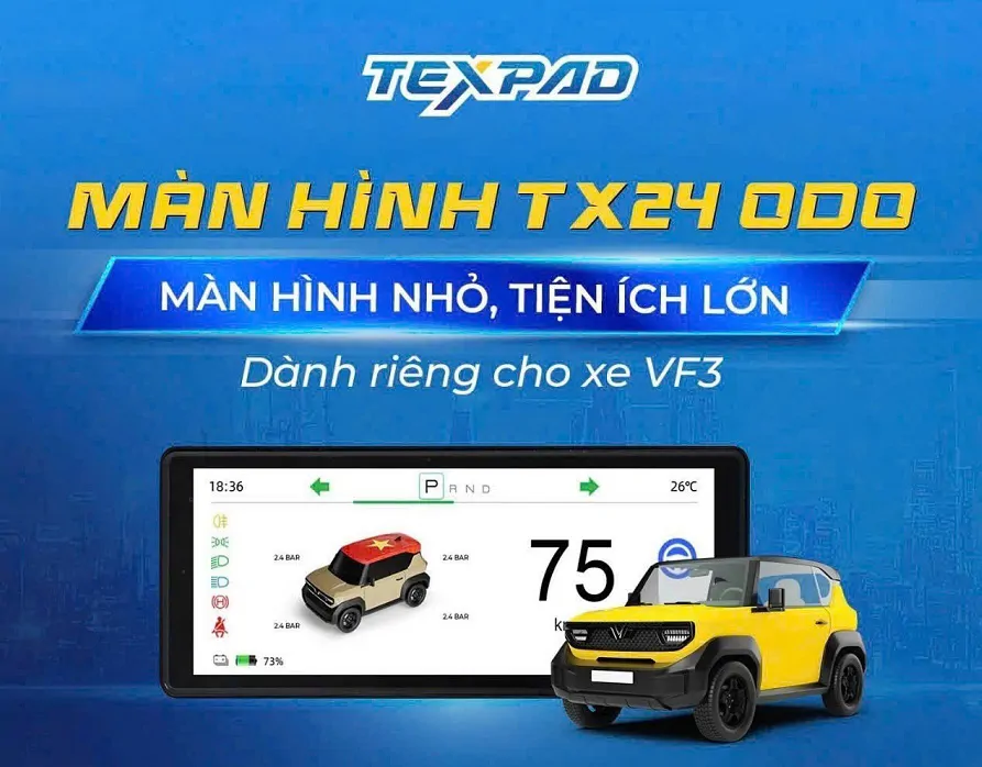 Màn hình Texpad  TX24 ODO + Áp suất lốp - Ảnh 3