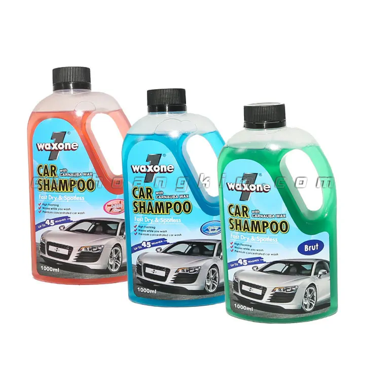 Dung dịch vệ sinh Waxone Car Shampoo xà phòng rửa xe 1L - Ảnh 2