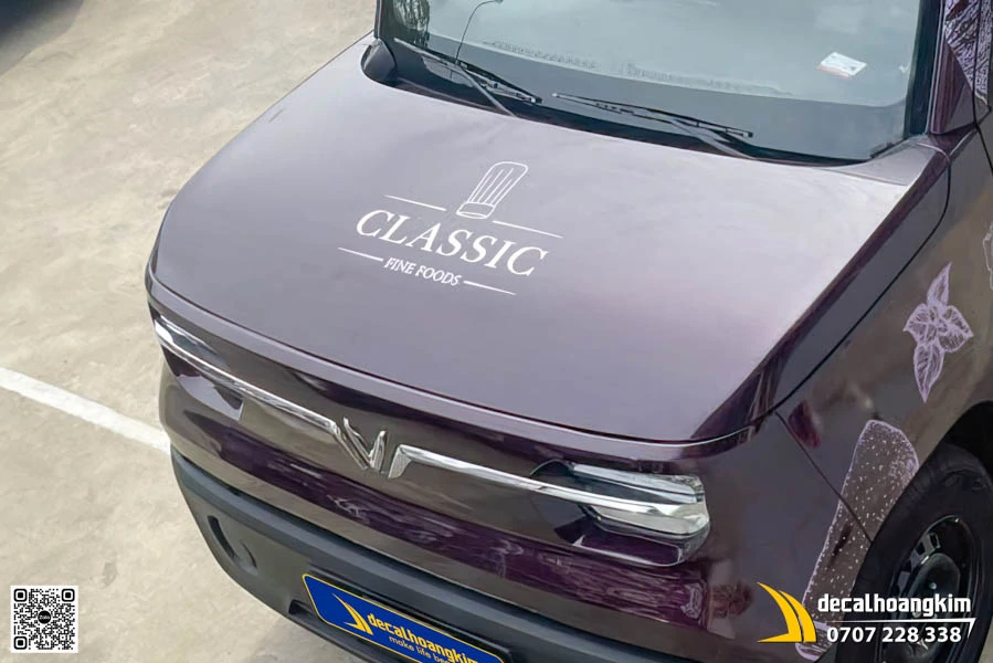 Tem Xe Quảng Cáo VinFast EC Van Cho Thương Hiệu CLASSIC FINE FOODS  - Ảnh 1