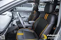 Bọc Áo Ghế Nappa Xe Limo Green - Màu Đen Phối Sọc Cam Sang Trọng  - ảnh 2