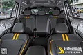 Bọc Áo Ghế Nappa Xe Limo Green - Màu Đen Phối Sọc Cam Sang Trọng  - ảnh 1