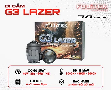Bi gầm led Fujitek G3 Lazer 3.0 inch 3 màu tích hợp