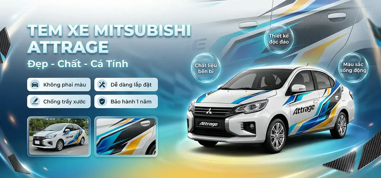 Tem Xe Mitsubishi Attrage