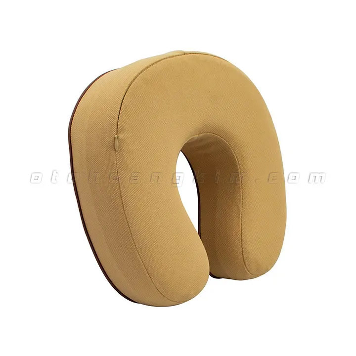 Gối cổ GC04 cao su non chữ U kem - Ảnh 3