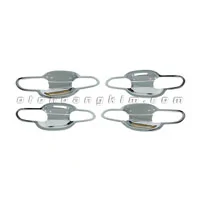 Chén cửa Hyundai Tucson [2016-2020] thép không gỉ (màu trắng)