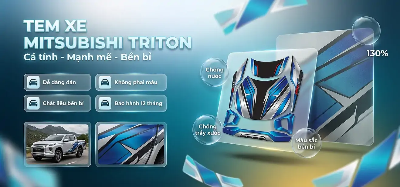 Tem Xe Mitsubishi Triton