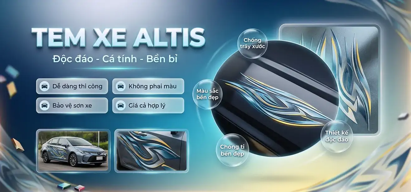 Tem Xe Toyota Altis