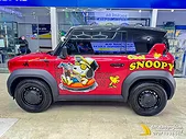 Tem Xe Vinfast VF3 - mẫu tem Cool Snoopy