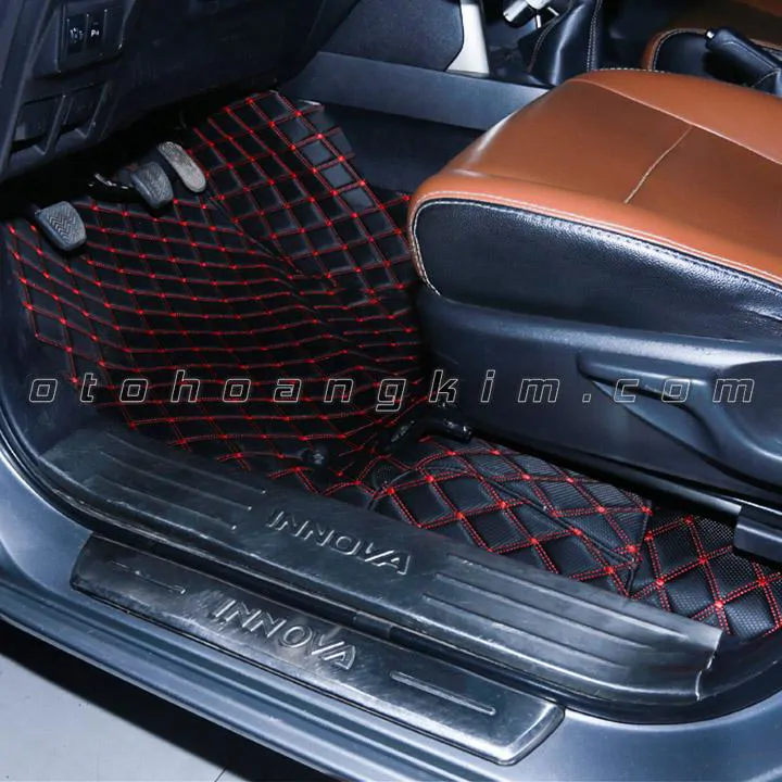 Thảm lót sàn xe ô tô Toyota Innova cacbon giá tốt - LSO002 - Ảnh 2