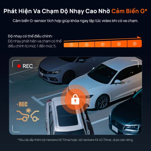 Camera hành trình 70mai M800 trước sau  - Ảnh 8