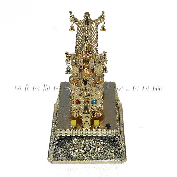 Tượng bánh xe cầu nguyện đôi LS - Ảnh 2