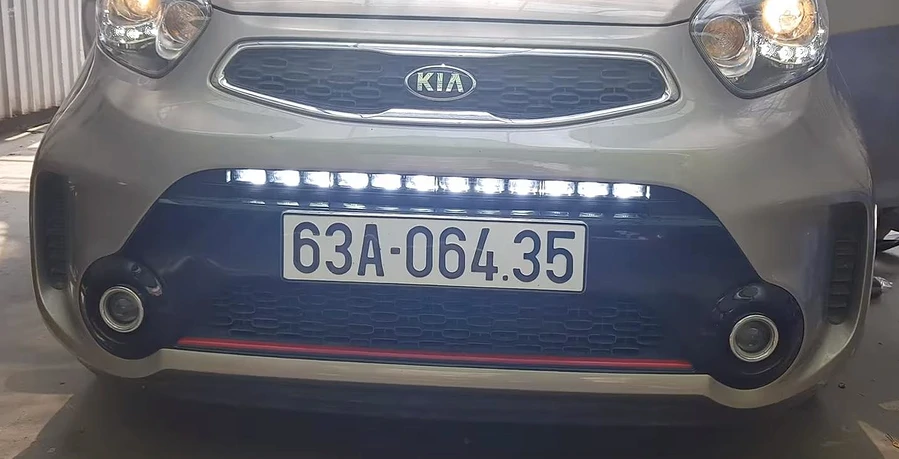 Độ đèn led Kia Morning - Ảnh 1