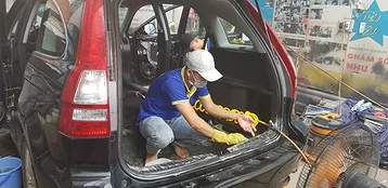 Vệ sinh nội thất Honda Crv