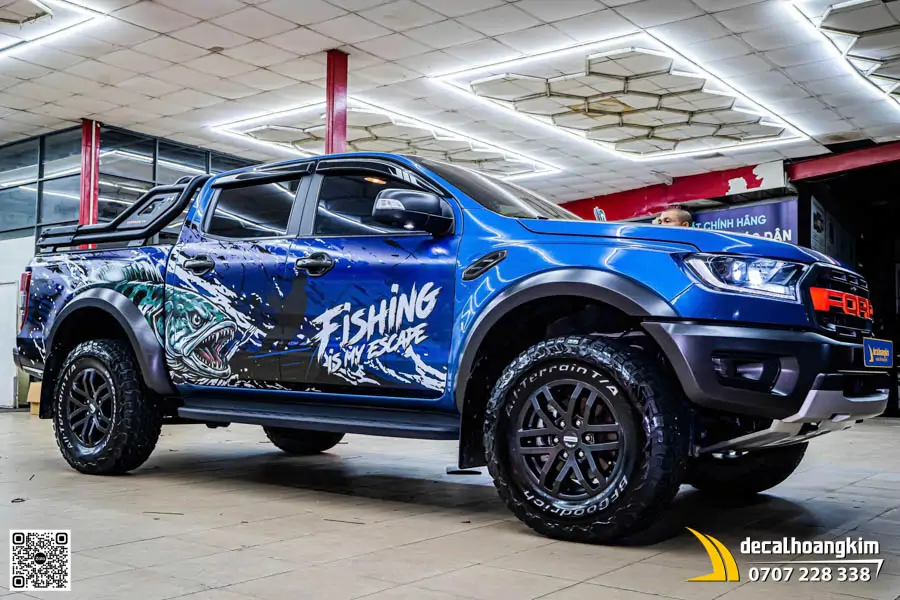 Tem Xe Thiết Kế Ford Ranger: Fishing Is My Escape  - Ảnh 1