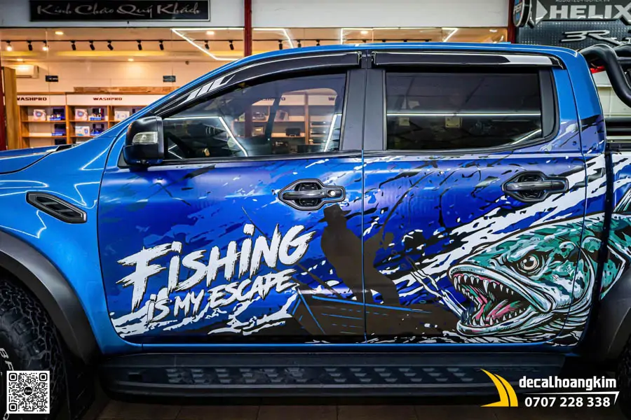 Tem Xe Thiết Kế Ford Ranger: Fishing Is My Escape  - Ảnh 6