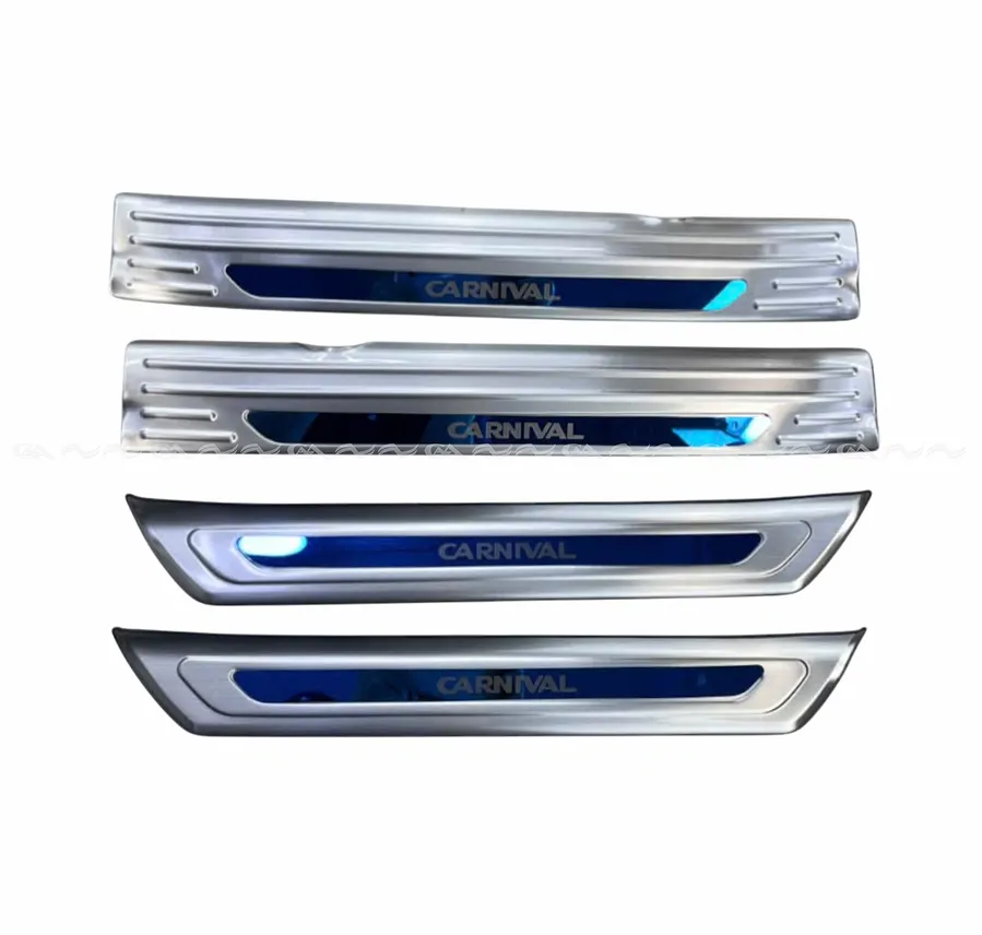  Nẹp bước chân trong + ngoài Carnival 2021+ Inox có đèn   - Ảnh 3
