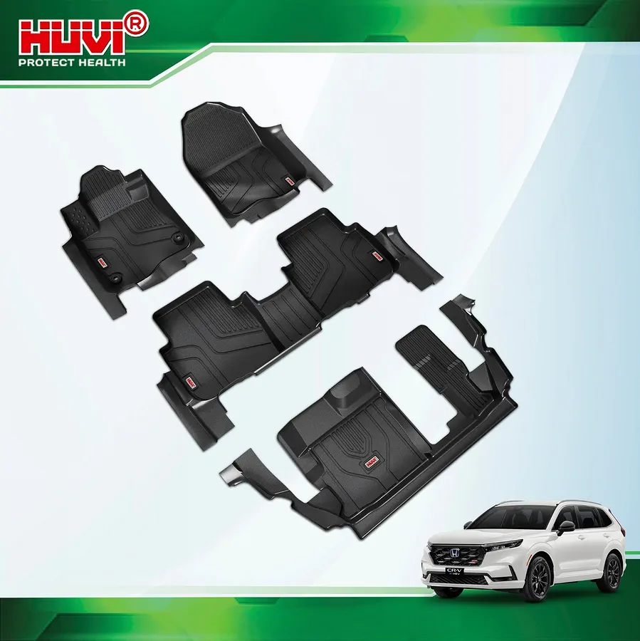 Thảm sàn Huvi CRV 2024+ 7 chỗ tràn viền  - Ảnh 2