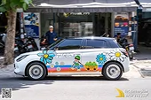 Tem decal thiết kế xe Suzuki Swift - Mẫu hoa hướng dương 
