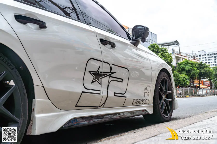 Dán tem xe Civic thể thao và nắp capo carbon - Mẫu số 92  - Ảnh 2