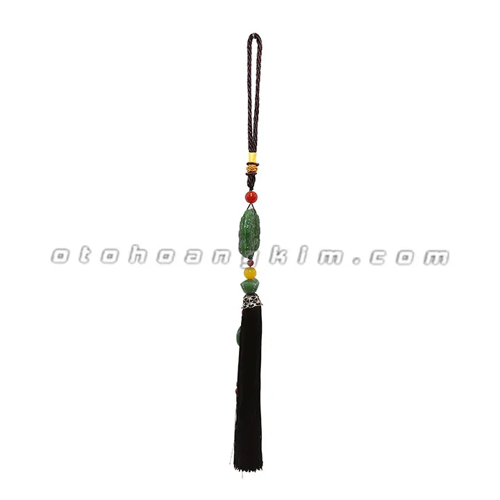 Dây treo cẩm thạch cặp tỳ hưu xanh - Ảnh 2