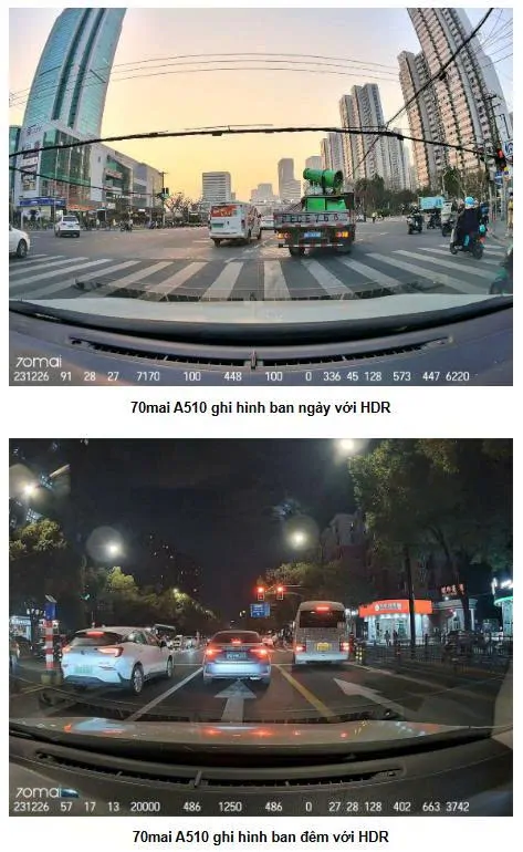 Camera hành trình 70mai A510 ( trước ) - Ảnh 2