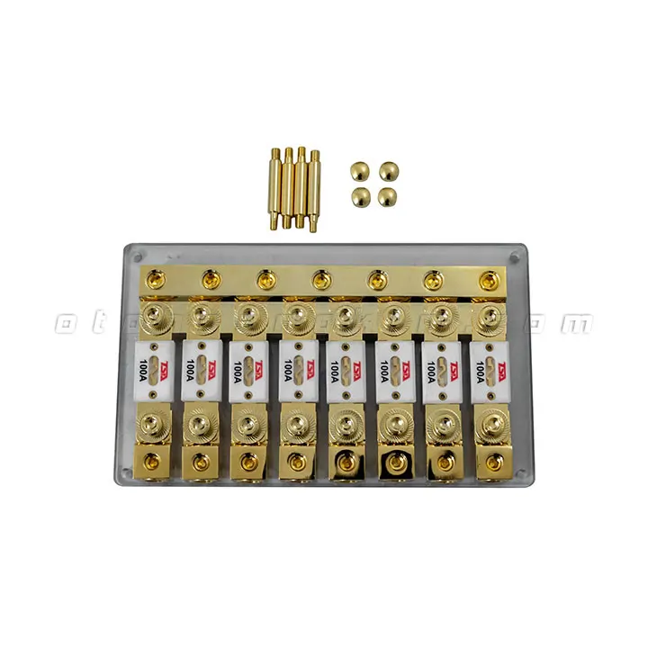Cầu chì 1 ra 8 BX080 đồng nguyên chất - Ảnh 4