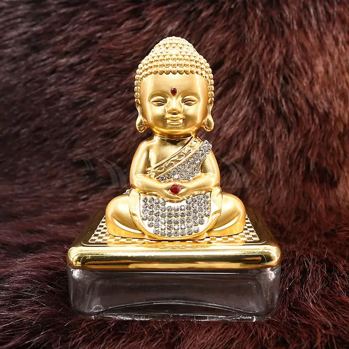 Tượng phật Dược Sư đế thủy tinh có nước hoa - Ảnh 1