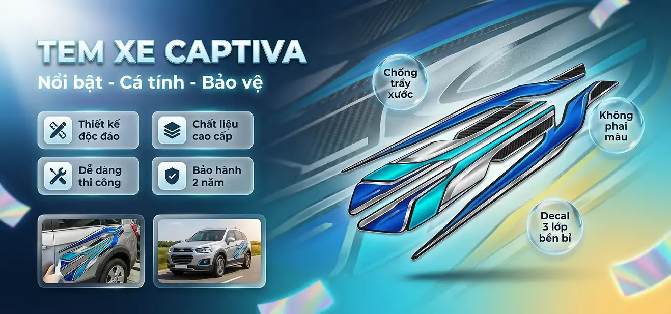 Tem Xe Chevrolet Captiva
