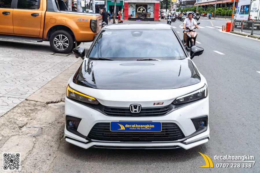 Dán tem xe Civic thể thao và nắp capo carbon - Mẫu số 92  - Ảnh 5