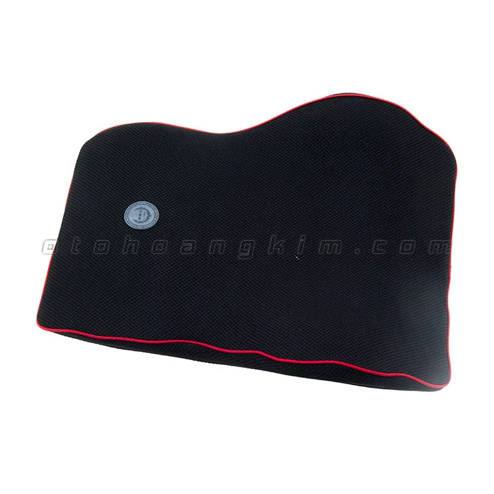Gối lưng GL01 cao su non lớn đen - Ảnh 3