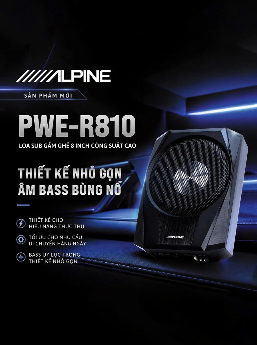 Sub Alpine PWE-R810: Âm trầm mạnh mẽ, thiết kế gọn gàng - Ảnh 4