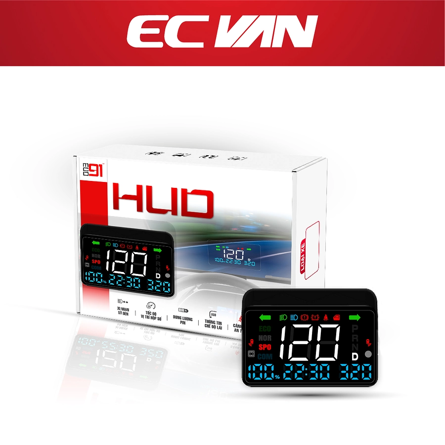 Màn hình HUD MCD91 EC Van: An toàn, hiện đại cho xe điện - Ảnh 1