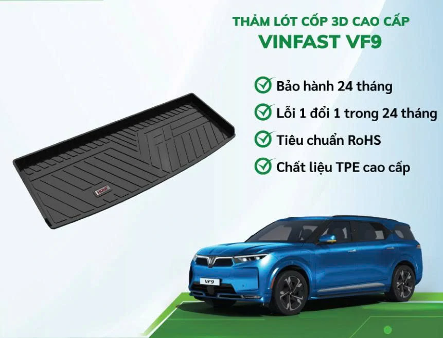 Lót cốp Huvi VF9 3D
 - Ảnh 1