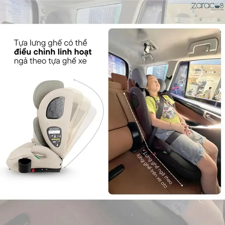 Ghế Ngồi Ô tô Trẻ Em Zaracos Rainer 6076 - Ảnh 8