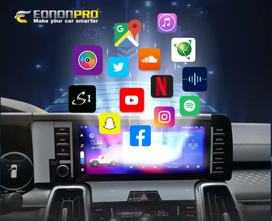 Màn hình android EononPro Ultra 2K new 9 inch (4/32) - Ảnh 2