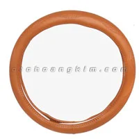 Bọc vô lăng da màu nâu