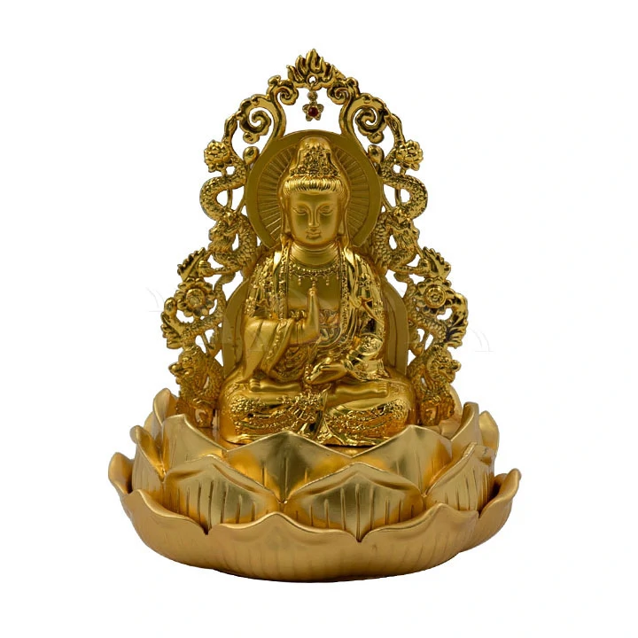 Tượng phật vàng quan âm Song Long - Ảnh 1
