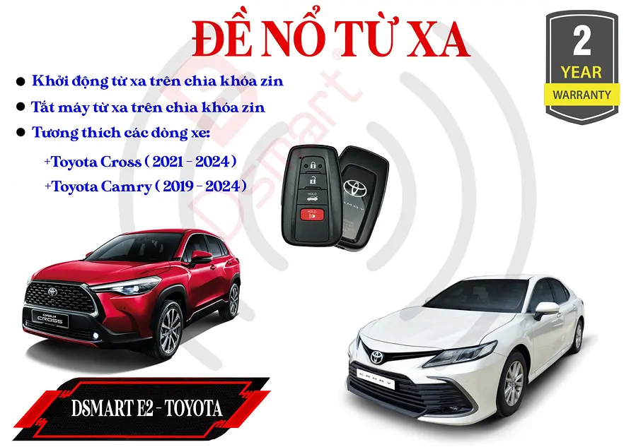 Hệ Thống Đề Nổ Từ Xa Dsmart E2 Cho Toyota - Ảnh 3