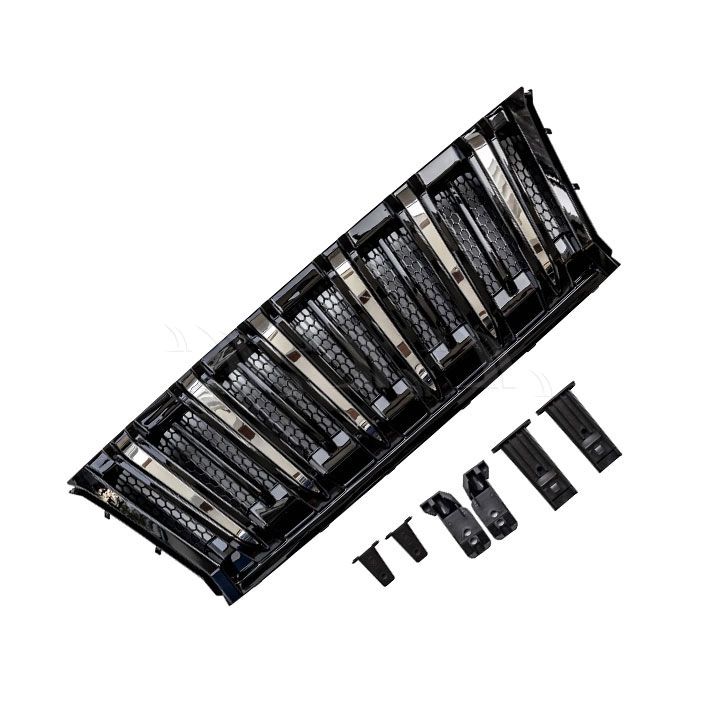 Mặt ca lăng Toyota Fortuner [2020-2021] sọc inox đứng - Ảnh 1