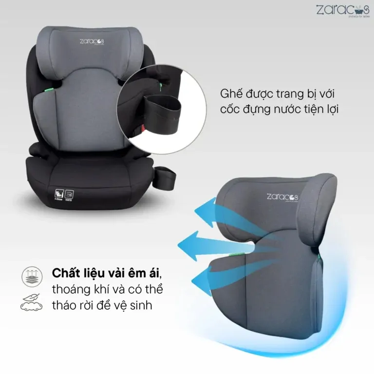 Ghế Ngồi Ô tô Trẻ Em Zaracos Rainer 6076 - Ảnh 7