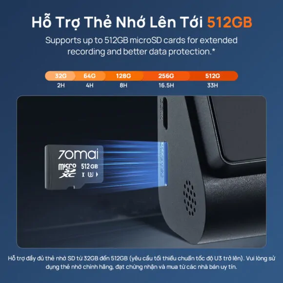 Camera hành trình 70mai A800SE-1 Speedeye (Trước - sau) - Ảnh 11