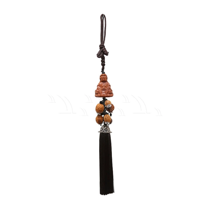 Dây treo gỗ phật Quan Âm (dây đen) - Ảnh 1