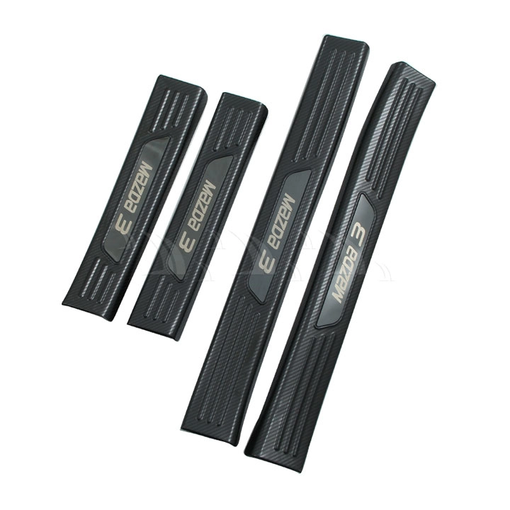 Nẹp bước chân trong Mazda 3 [2020-2021] cacbon - Ảnh 1