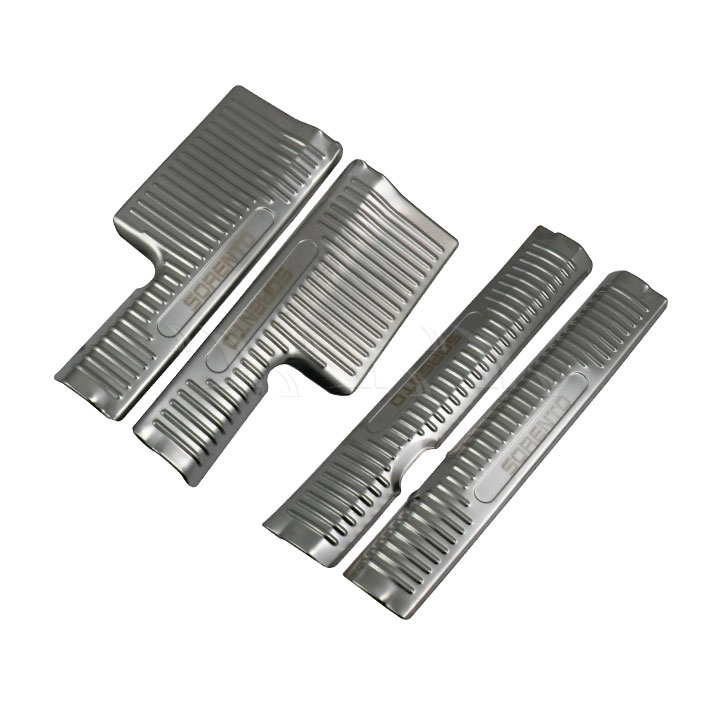 Nẹp bước chân trong Kia Sorento [2020-2021] inox mẫu 2 - Ảnh 1