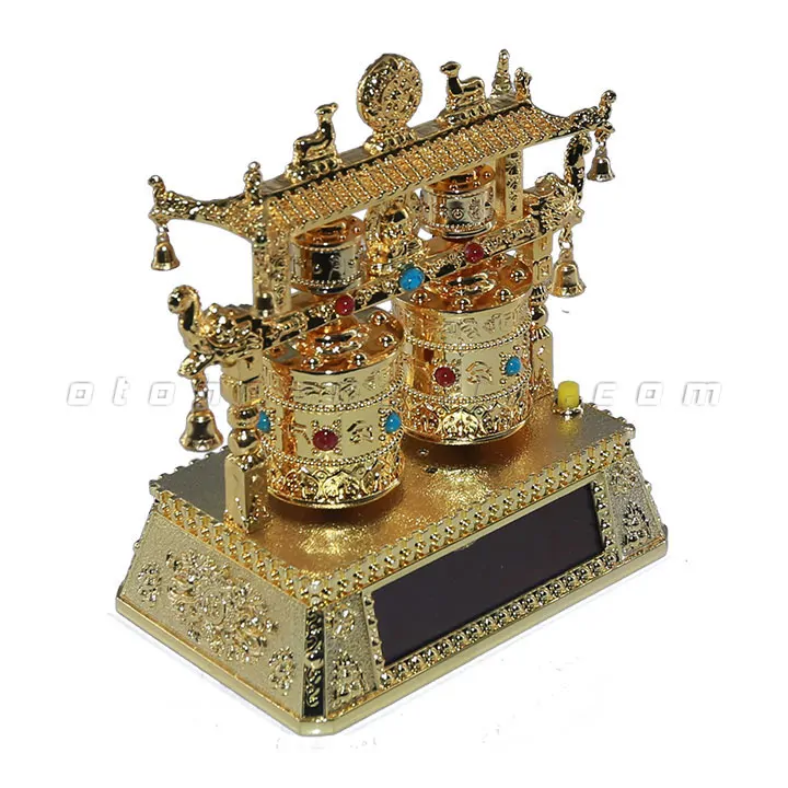 Tượng bánh xe cầu nguyện đôi LS - Ảnh 3