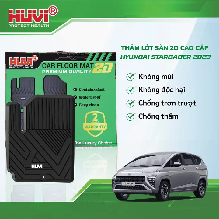 Thảm Lót Sàn Huvi Hyundai Stargazer 2023 2D - Ảnh 2