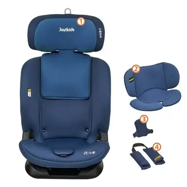 Ghế ngồi ô tô trẻ em Jovikids Cici TT màu xanh dương - Ảnh 6